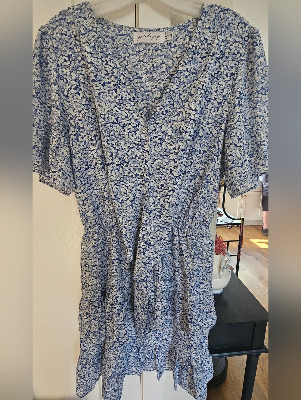 Petal + Pup Floral Button-Front Mini Dress